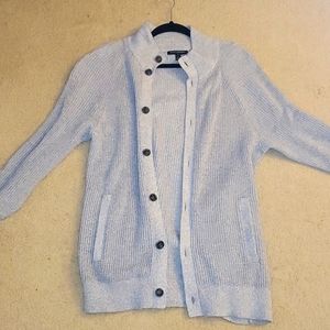 Banana Republic Grey Cardigan Button up Sweater, Size: Large